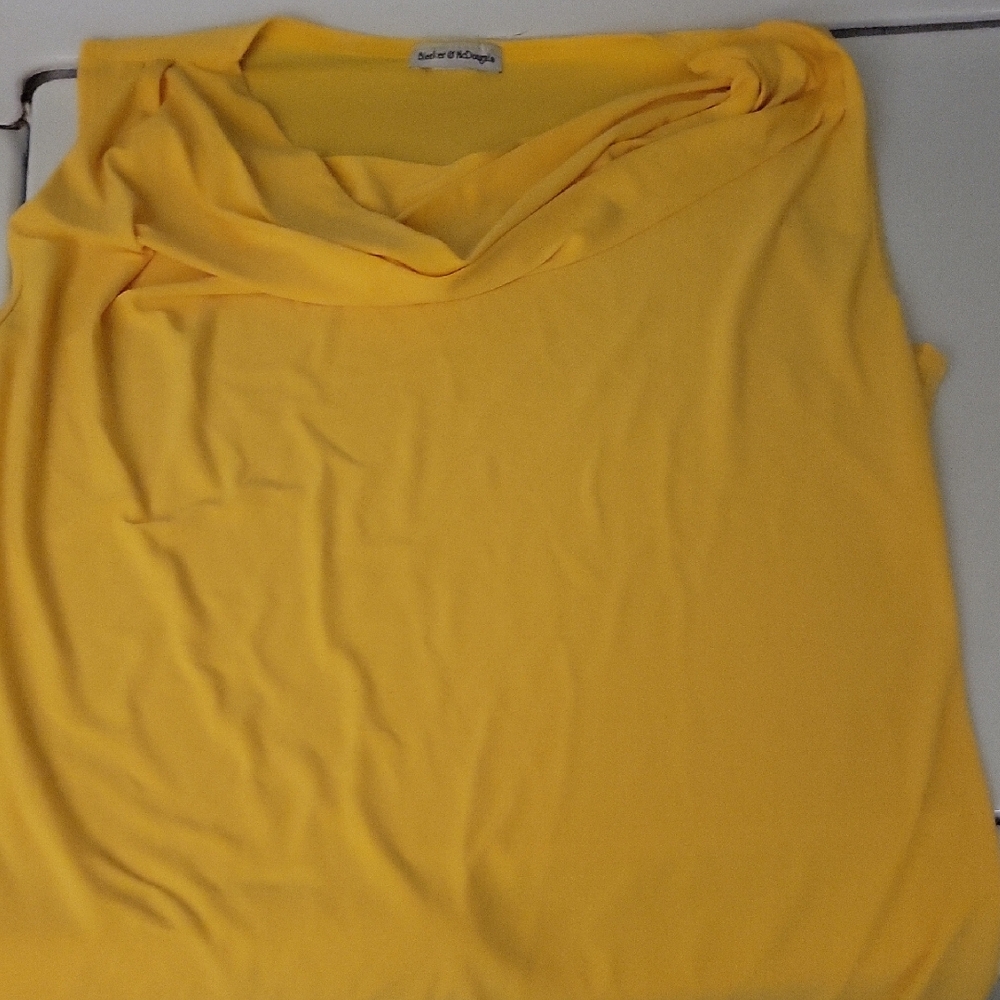 Sunshine Yellow Cowl Neck Blouse